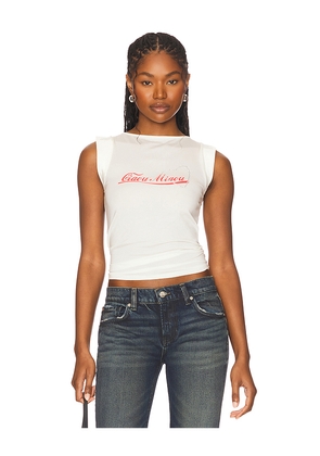 Miaou Lucia Top in White. Size L. Also in XXS, XS, S, M.