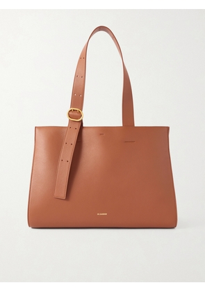 Jil Sander - Cannolo Leather Shoulder Bag - Brown - One size