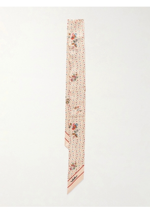 Valentino Garavani - Floral-print Silk Scarf - Cream - One size