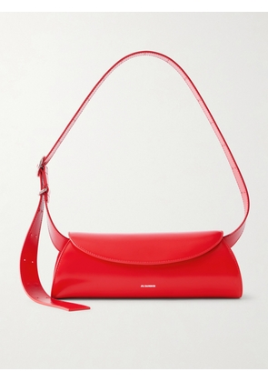 Jil Sander - Cannolo Small Leather Shoulder Bag - Red - One size