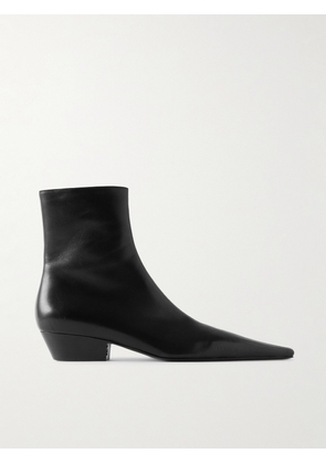 SAINT LAURENT - Jill Leather Ankle Boots - Black - EU 37,EU 37.5,EU 38,EU 38.5,EU 39,EU 39.5,EU 40