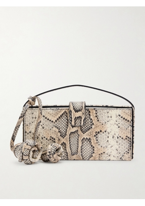 Magda Butrym - Apolonia Snake-effect Leather Clutch - Animal print - One size
