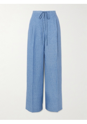RÓHE - Linen Wide-leg Pants - Blue - FR 34,FR 36,FR 38,FR 40,FR 42,FR 44
