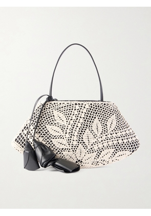 Magda Butrym - Maya Leather And Crochet Bag - Black - One size