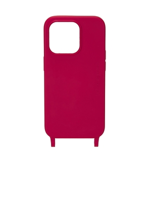 La Coque Francaise Soft Touch Rings Iphone15 Pro Case in Red.