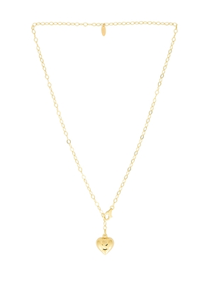 Maison Irem Seleni Necklace in Metallic Gold.