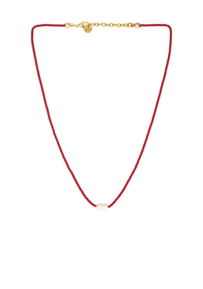 Maison Irem Agonda Necklace in Red.