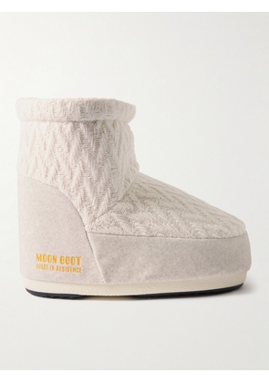 Moon Boot - + Guest In Residence Icon Low Felt-trimmed Knitted Snow Boots - White - 36/38,39/41,42/44,33/35