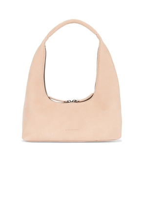 MARGESHERWOOD Hobo Shoulder Bag in Peach.