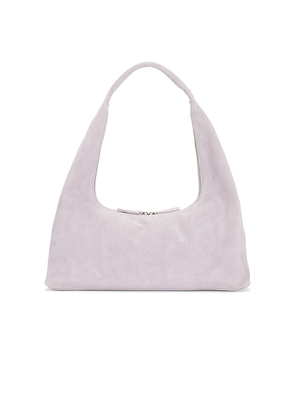 MARGESHERWOOD Large Hobo Shoulder Bag in Lavender.