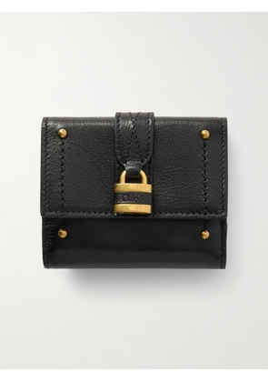 Chloé - Paddington Embellished Textured-leather Cardholder - Black - One size