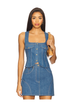 Lovers and Friends Mira Top in Blue. Size L. Also in M, S, XS.