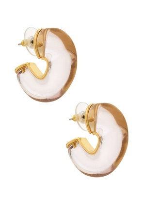 Lele Sadoughi Birthstone Chunky Hoop Earring in Neutral.