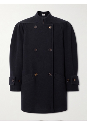 Chloé - Wool-blend Double-breasted Coat - Blue - FR 34,FR 36,FR 38,FR 40,FR 42,FR 44