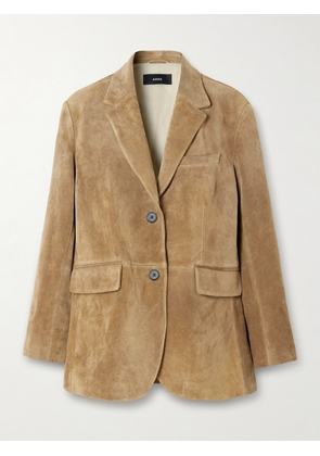 ARMA - Benny Paneled Suede Blazer - Cream - EU 34,EU 36,EU 38,EU 40,EU 42,EU 44