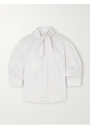 KALLMEYER - Lilette Striped Cotton-poplin Shirt - White - US0,US2,US4,US6,US8,US10,US12,US14