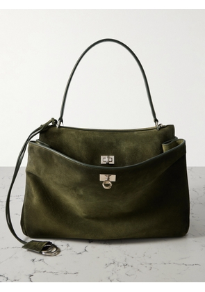 Balenciaga - Rodeo Medium Suede Shoulder Bag - Green - One size