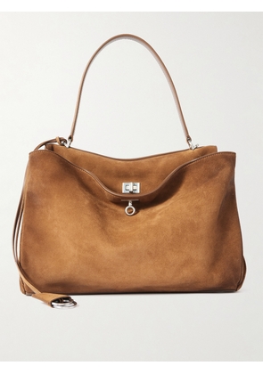 Balenciaga - Rodeo Medium Suede Shoulder Bag - Brown - One size