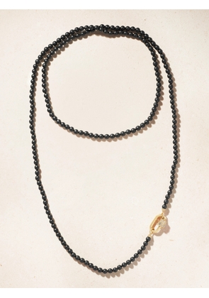 Marla Aaron - 14-karat Gold, Hematite And Diamond Necklace - Silver - One size