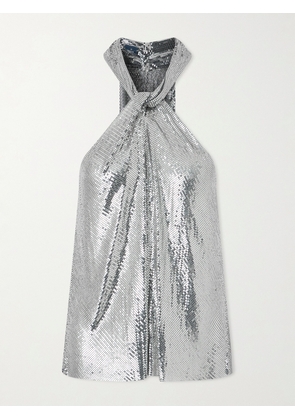 RABANNE - Chainmail Halterneck Top - Silver - FR 34,FR 36,FR 38,FR 40