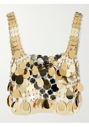 RABANNE - Cropped Chainmail Top - Gold - FR 34,FR 36,FR 38,FR 40,FR 42,FR 44