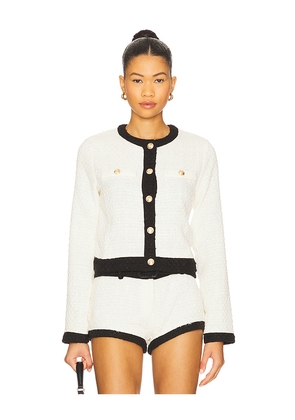 LIONESS Riviera Jacket in White. Size L. Also in S, M, XL, XXL.