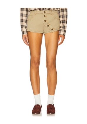 LIONESS Sundrenched Short in Taupe. Size M. Also in S, XXS, XS, XL.