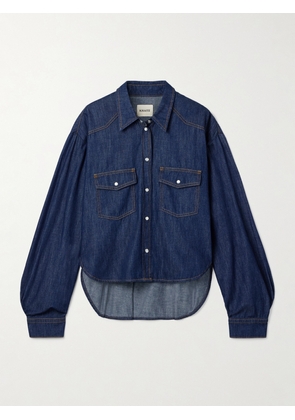 KHAITE - Grenon Denim Shirt - Blue - x small,small,medium,large
