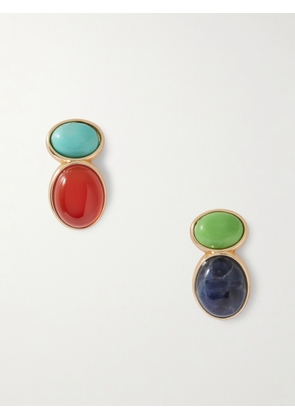 Roxanne Assoulin - Gold-tone Multi-stone Earrings - Red - One size
