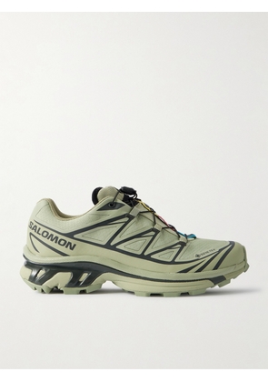 Salomon - Xt-6 Tpu-trimmed Gore-tex Mesh Sneakers - Green - UK 3.5,UK 4,UK 4.5,UK 5,UK 5.5,UK 6,UK 6.5,UK 7,UK 7.5,UK 8,UK 8.5,UK 9