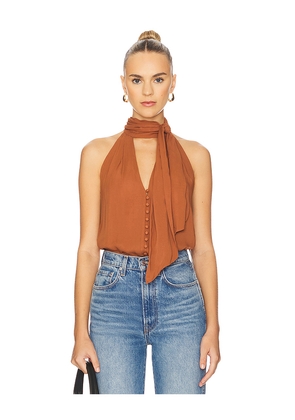 NICHOLAS Sumira Top in Brick. Size 0. Also in 4, 8.