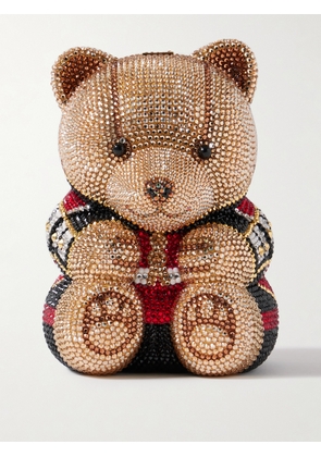 Judith Leiber Couture - Albert Crystal-embellished Gold-tone Clutch - Red - One size