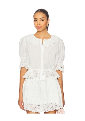 LPA Jen Blouse in White. Size L. Also in XXS, XS, XL.