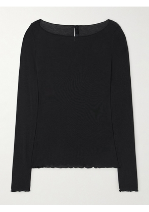 SKIMS - Long Sleeve Boatneck Top - Onyx - Black - XXS,XS,S,M,L,XL,2XL,3XL