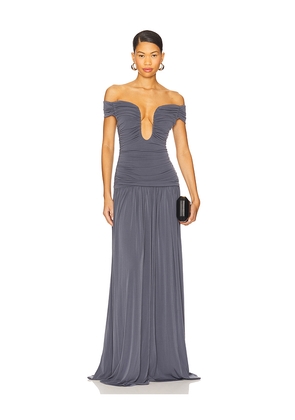 Lovers and Friends Alizee Gown in Grey. Size L. Also in XS, XXS, S, M, XL.
