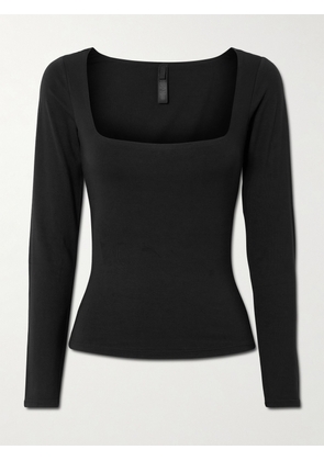 SKIMS - Smooth Layers Square Neck Top - Obsidian - Black - XXS,XS,S,M,L,XL,2XL,3XL