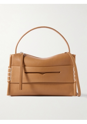 JW Anderson - Loafer Whipstitched Leather Shoulder Bag - Brown - One size