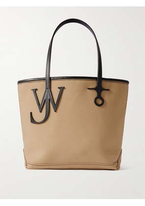 JW Anderson - Anchor Small Leather-trimmed Canvas Tote - Neutrals - One size