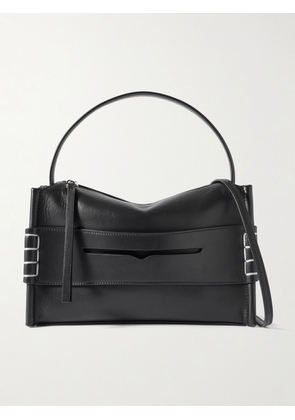 JW Anderson - Loafer Whipstitched Leather Shoulder Bag - Black - One size