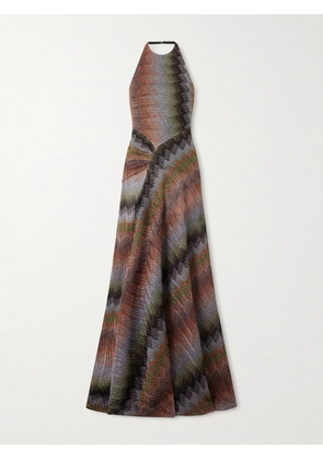 Missoni - Metallic Crochet-knit Halterneck Maxi Dress - IT36,IT38,IT40,IT42,IT44,IT46,IT48