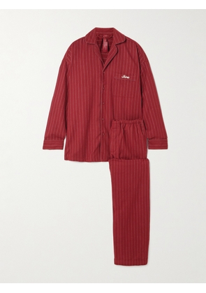SKIMS - Flannel Sleep Set - Merlot Stripe - Burgundy - XXS,XS,S,M,L,XL,2XL,3XL