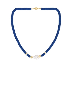 Luv AJ The Seville Pearl Necklace in Metallic Silver.