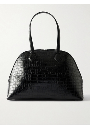 A Emery - Harnick Croc-effect Leather Shoulder Bag - Black - One size