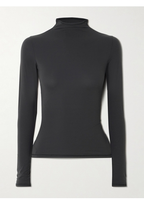 SKIMS - Stretch-jersey Turtleneck Top - Onyx - Black - XXS,XS,S,M,L,XL,2XL,3XL