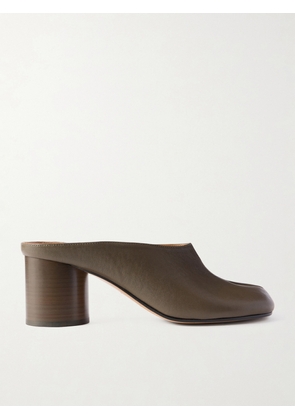 Maison Margiela - Tabi Split-toe Leather Mules - Brown - IT35,IT36,IT36.5,IT37,IT37.5,IT38,IT38.5,IT39,IT39.5,IT40,IT40.5,IT41