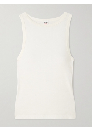 RE/DONE - + Hanes Ribbed Stretch-modal Tank - Off-white - x small,small,medium,large