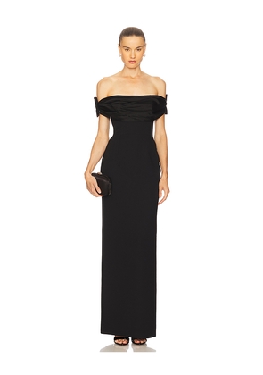The New Arrivals by Ilkyaz Ozel Livia Maxi Dress in Black. Size 34/2. Also in 36/4, 38/6, 40/8.