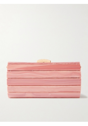 Cult Gaia - Rolie Polie Mini Marbled Acrylic Clutch - Pink - One size