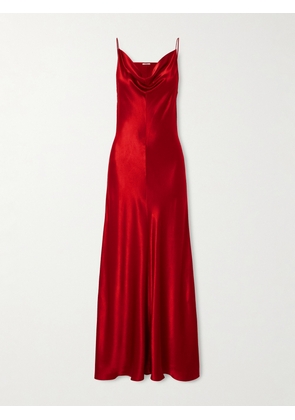 FFORME - Emi Draped Hammered-satin Maxi Dress - IT38,IT40,IT42,IT44,IT46