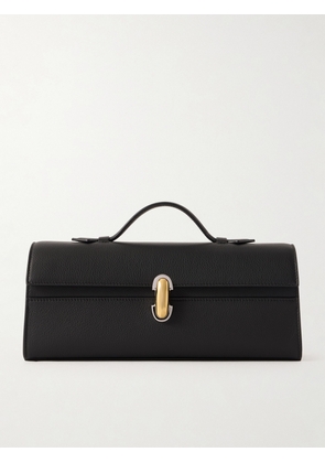Savette - Slim Symmetry Pochette Textured-leather Tote - Black - One size